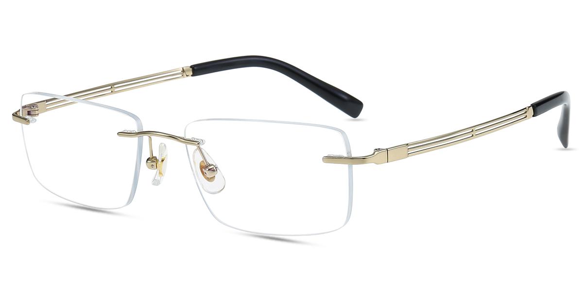 Men S Rimless Titanium Eyeglasses Firmoo