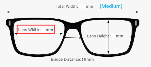 How to read eyeglasses size?