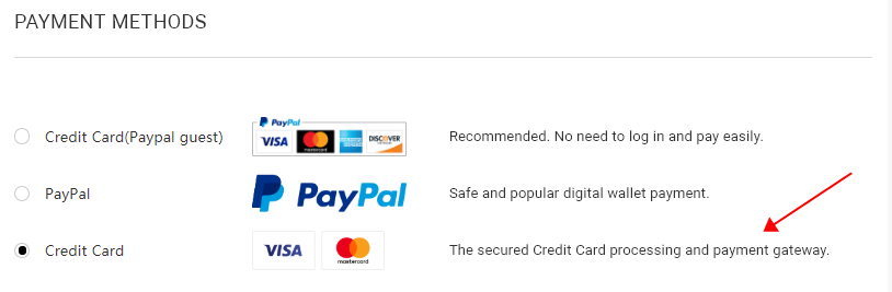 How to pay by credit card?