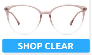 Clear oversized glasses