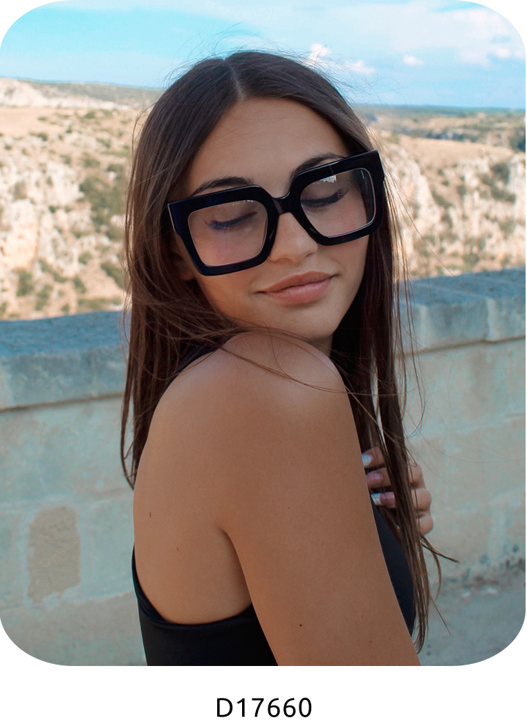 LINVO Montatura Occhiali da Vista Moda Donna Occhiali Finti Gatto Metallo  Donna : : Moda
