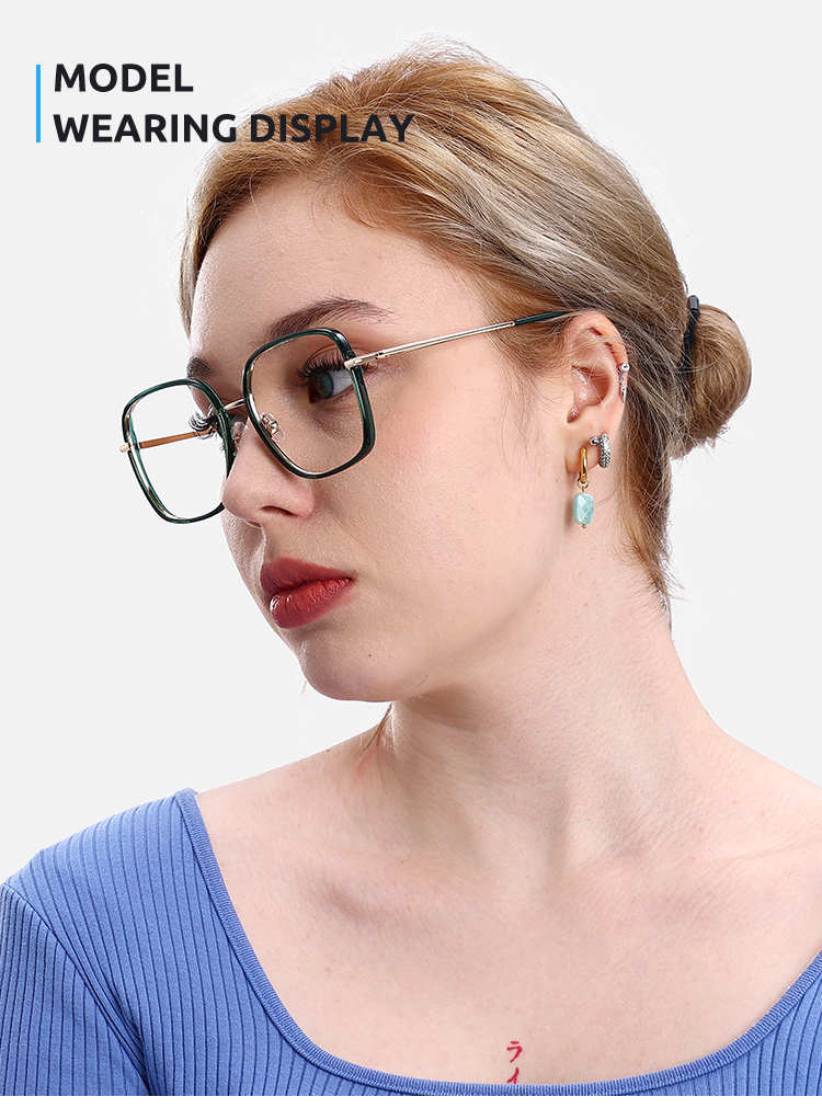 Women's full frame TR & Metal eyeglasses | Firmoo.com