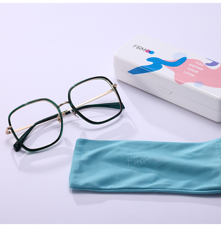 Women's full frame TR & Metal eyeglasses | Firmoo.com