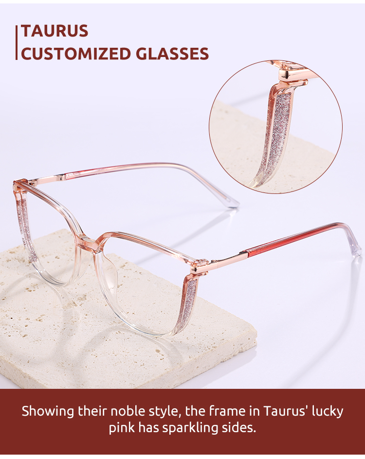 Women's full frame mixed material eyeglasses | Firmoo.com