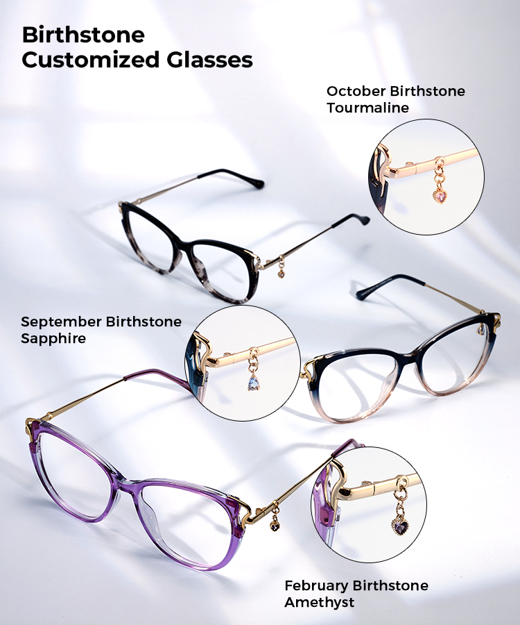 Women's full frame TR & Metal eyeglasses | Firmoo.com