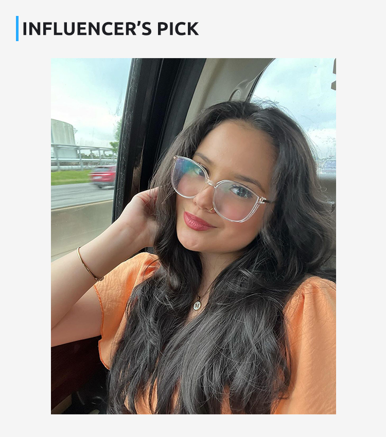 Women's full frame mixed material eyeglasses | Firmoo.com