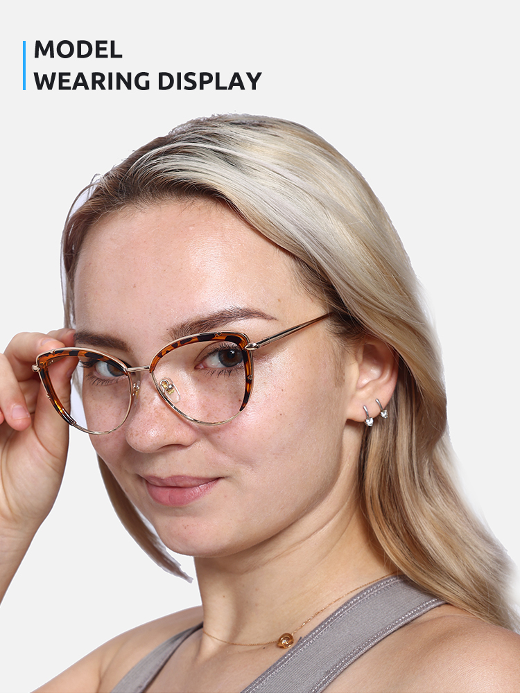 Women's full frame Metal&TR eyeglasses | Firmoo.com