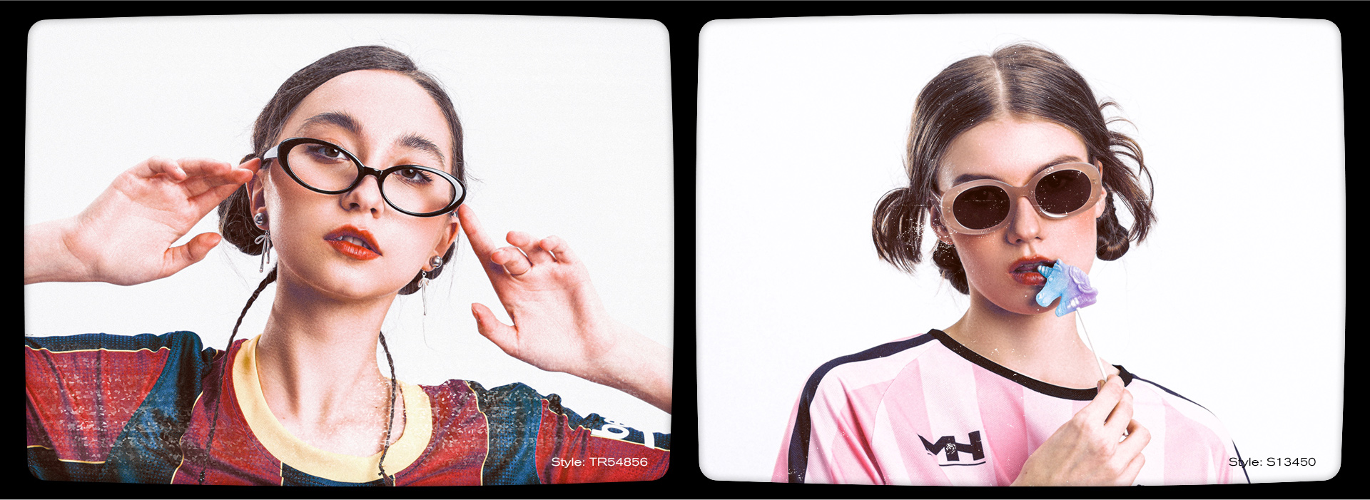 LINVO Fausse Lunettes De Vue Femme Vintage Retro Mode Cat Eye Œil De Chat Métal Faux Lunettes