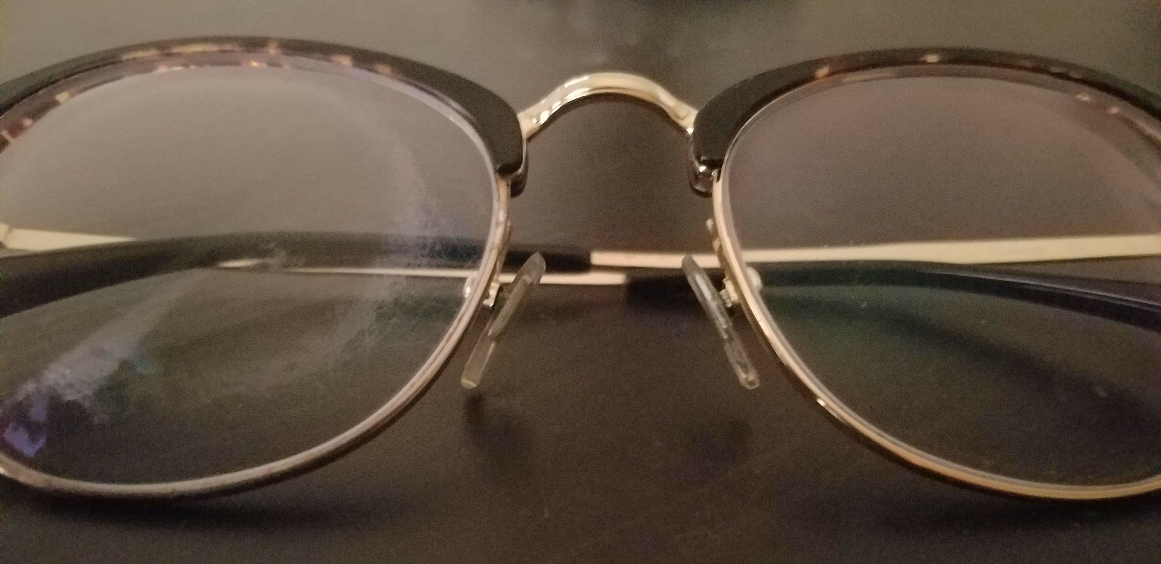 Unisex full frame mixed material eyeglasses