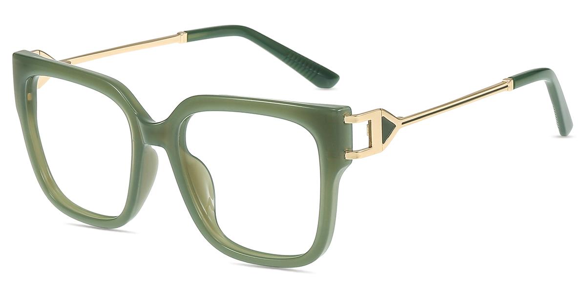Women Glasses Large TM27981 | Green Tr Metal Square Frame | Firmoo UK