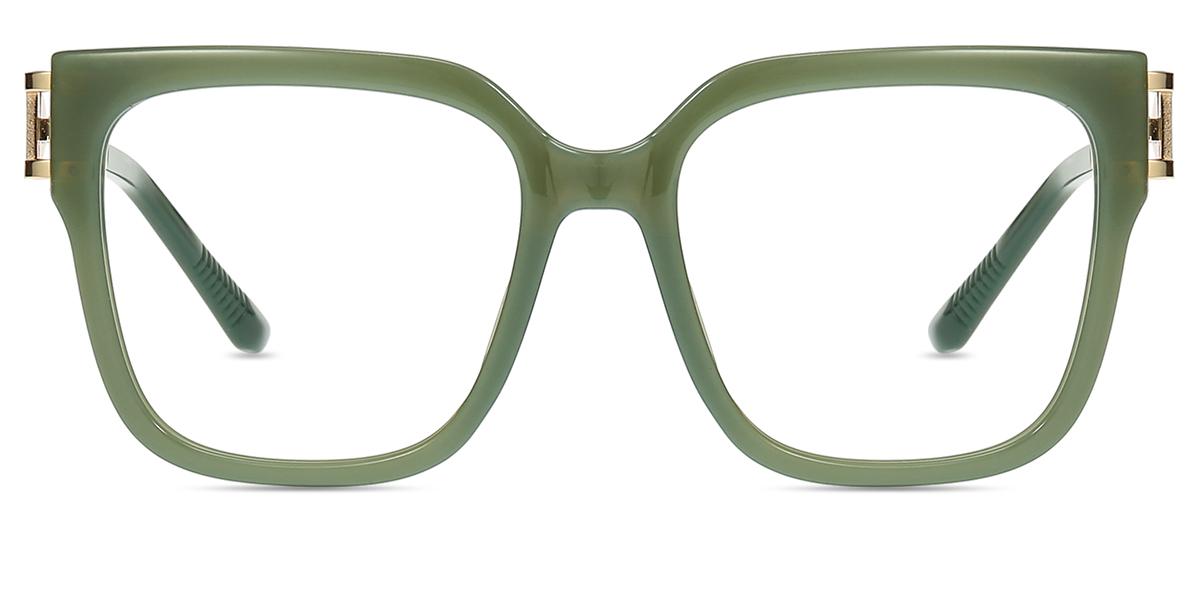 Women Glasses Large TM27981 | Green Tr Metal Square Frame | Firmoo UK