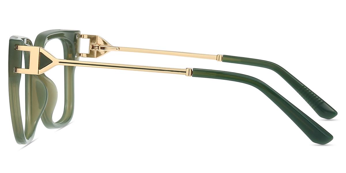 Women Glasses Large TM27981 | Green Tr Metal Square Frame | Firmoo UK