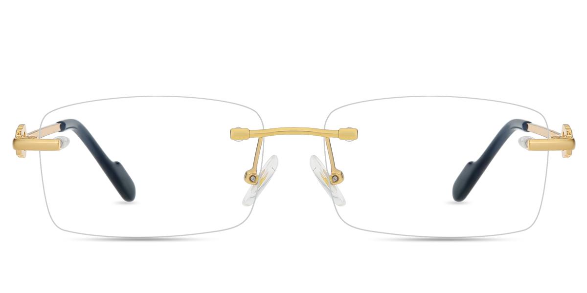 Unisex rimless Metal eyeglasses | Firmoo.com