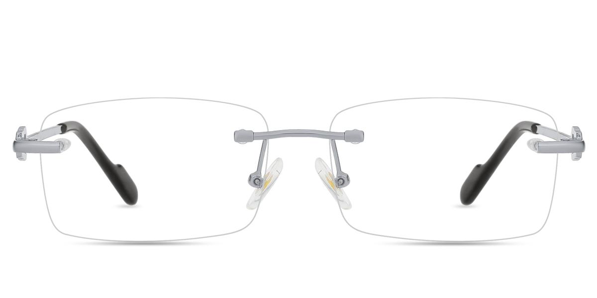Unisex rimless Metal eyeglasses | Firmoo.com