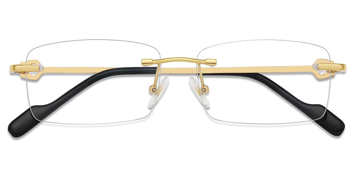 Unisex rimless Metal eyeglasses | Firmoo.com