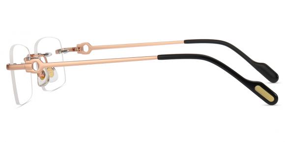 Unisex rimless Metal eyeglasses | Firmoo.com
