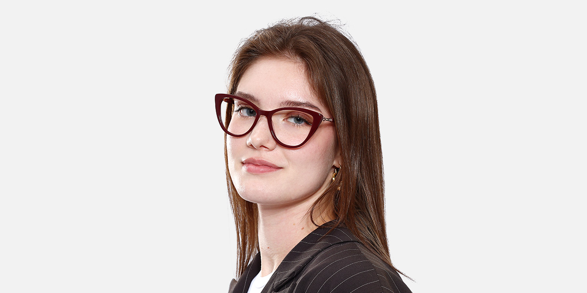 Women's full frame Acetate eyeglasses | Firmoo.com