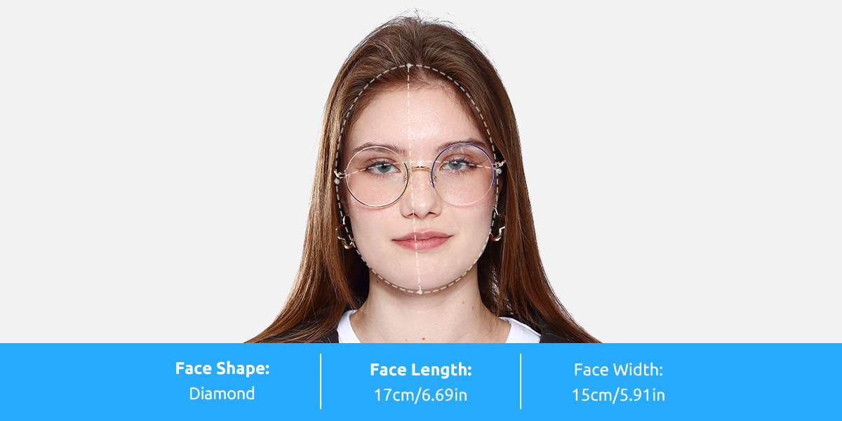 nono(*´︶`*)❤︎　0611 Women's semi-rimless Metal eyeglasses | Firmoo.com