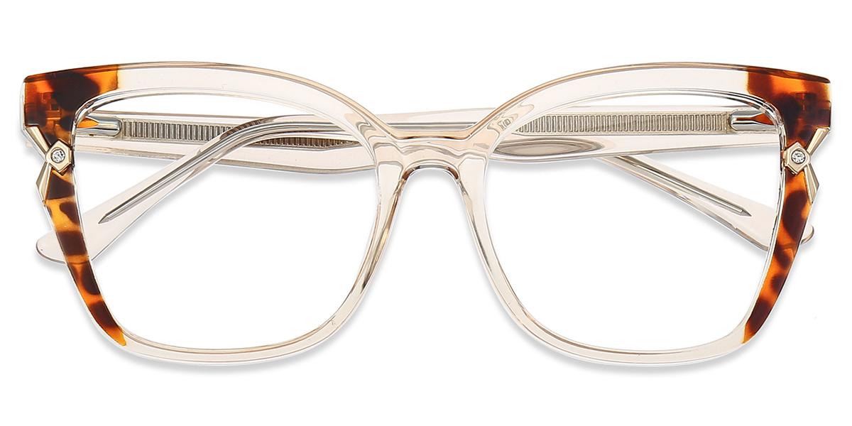 Occhiali Da Vista KISS Eyewear Cat Eye - Montatura Tartaruga, Lenti Chiare UV400
