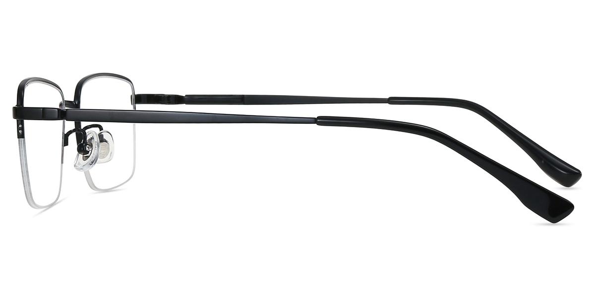 Men's semi-rimless Metal eyeglasses | Firmoo.com
