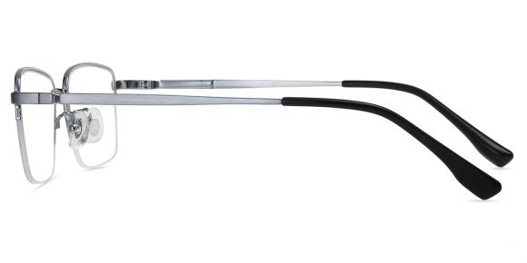 Men's semi-rimless Metal eyeglasses | Firmoo.com