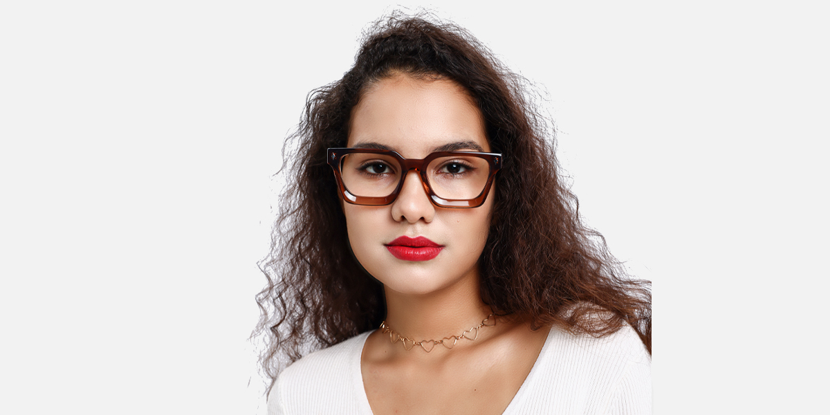 Unisex full frame Acetate eyeglasses | Firmoo.com