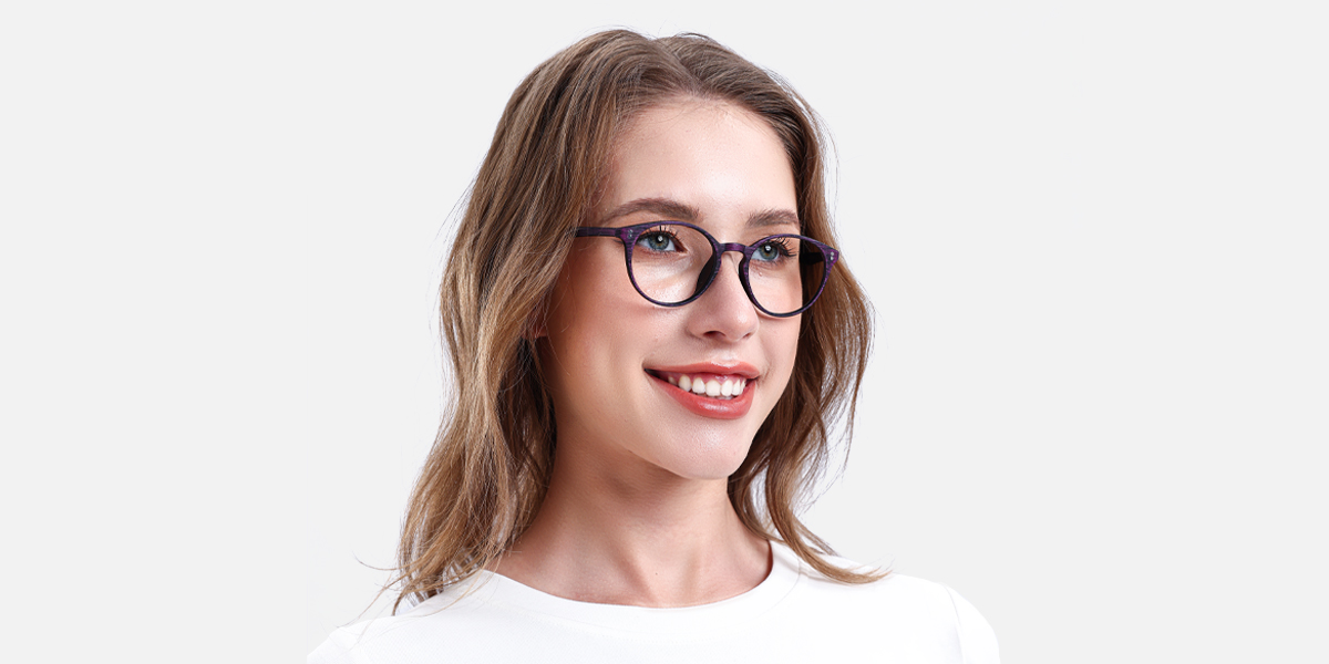 Women's full frame TR eyeglasses | Firmoo.com