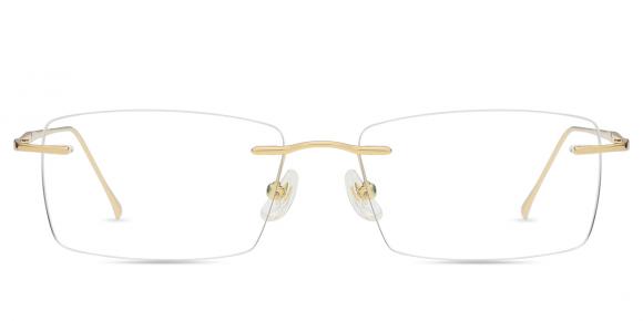 Men's rimless Metal eyeglasses | Firmoo.com