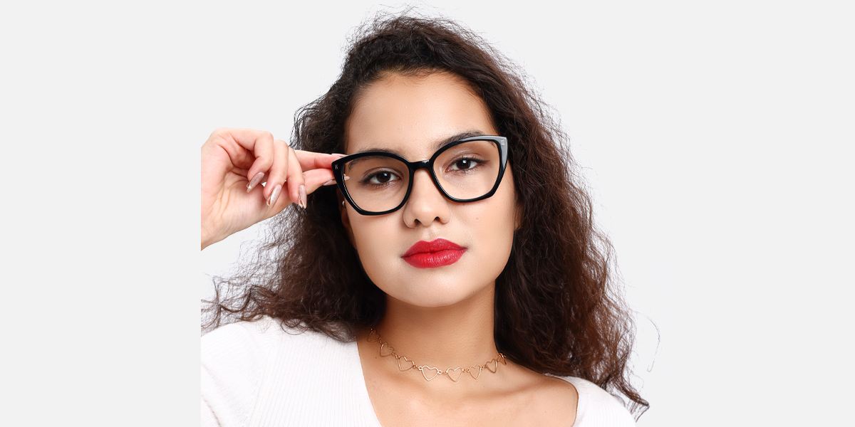 Women's full frame Acetate & Metal eyeglasses | Firmoo.com