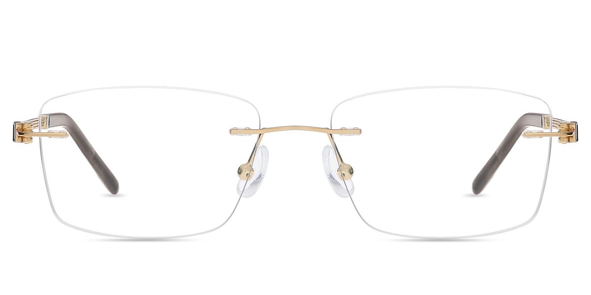 Men's rimless Metal eyeglasses | Firmoo.com