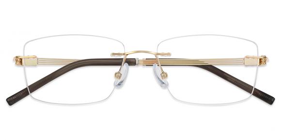 Men's rimless Metal eyeglasses | Firmoo.com