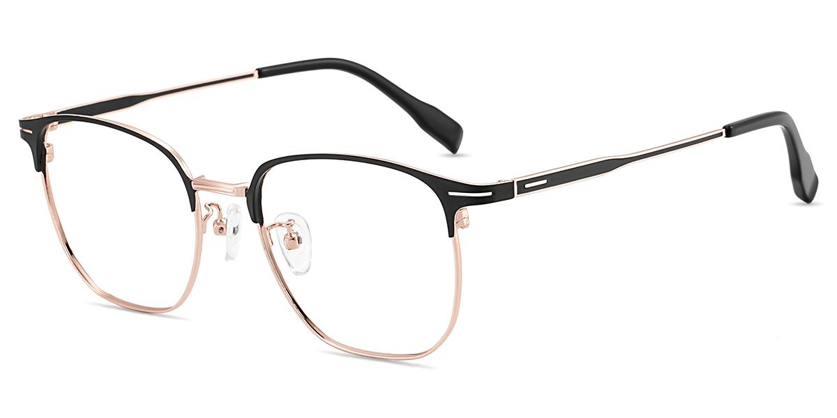 Unisex full frame Metal eyeglasses | Firmoo.com