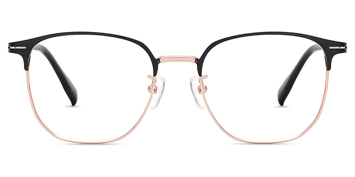 Unisex full frame Metal eyeglasses | Firmoo.com