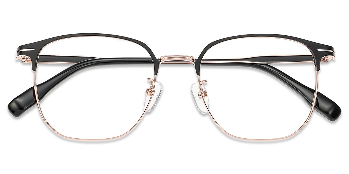 Unisex full frame Metal eyeglasses | Firmoo.com