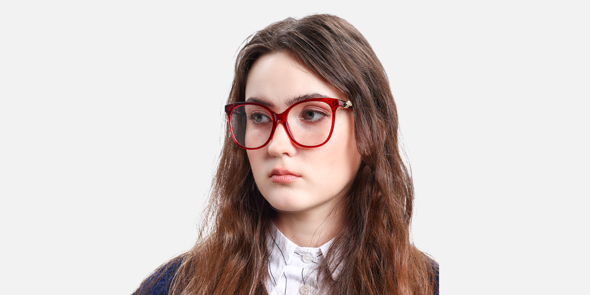 Women's full frame Acetate eyeglasses | Firmoo.com