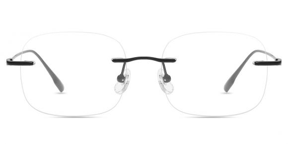 Unisex rimless Titanium eyeglasses | Firmoo.com