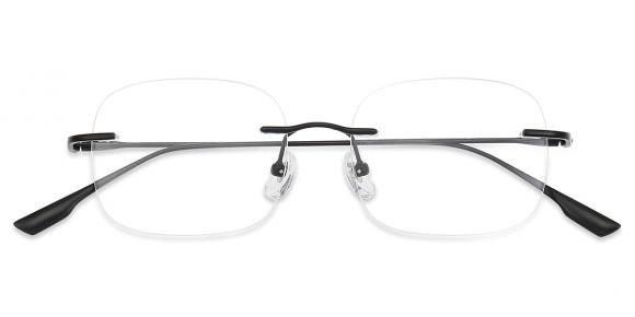 Unisex rimless Titanium eyeglasses | Firmoo.com