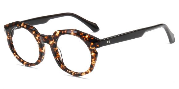 BOSS - Occhiali Da Vista Rotondi In Acetato Blu Con Logo 3D - Blu - Foto 2