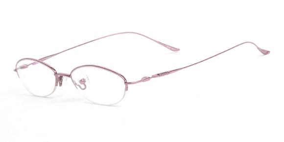 Women's titanium semi-rimless eyeglasses | Firmoo.com