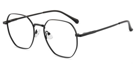 Women Glasses Large M16004 | Silver Metal Geometric Frame | Firmoo UK
