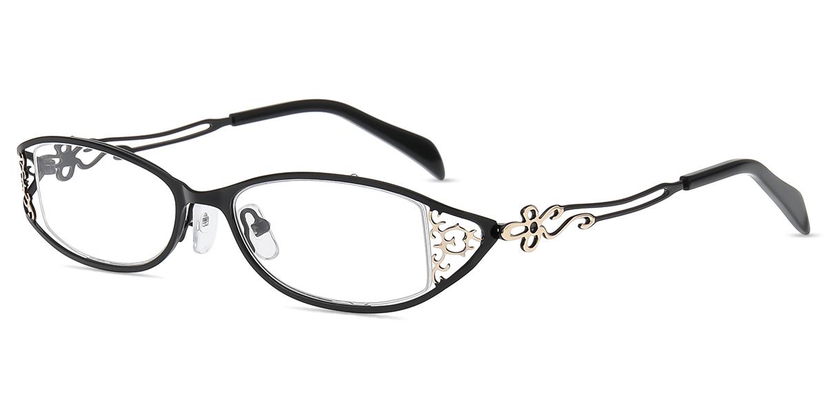 Women's semi-rimless Metal eyeglasses | Firmoo.com