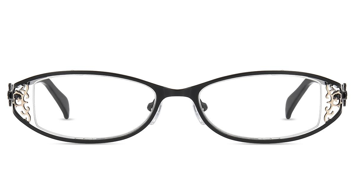 Women's semi-rimless Metal eyeglasses | Firmoo.com