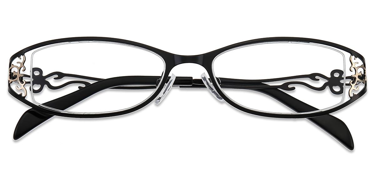Women's semi-rimless Metal eyeglasses | Firmoo.com