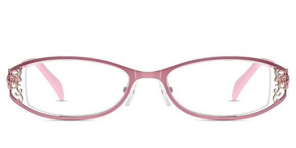Women's semi-rimless Metal eyeglasses | Firmoo.com