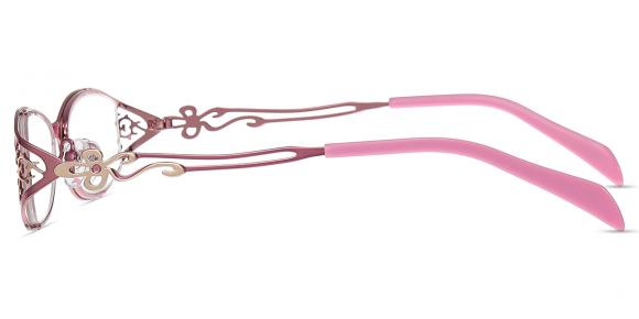 Women's semi-rimless Metal eyeglasses | Firmoo.com