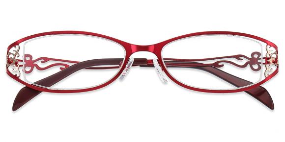 Women's semi-rimless Metal eyeglasses | Firmoo.com