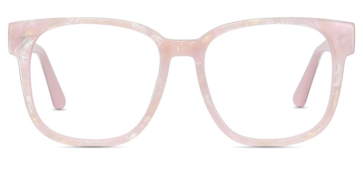 Le Specs EUPHORIA Occhiali Da Sole Donna - Montatura Quadrata Mimosa Pink, Lenti Marroni Gradient, Protezione UV