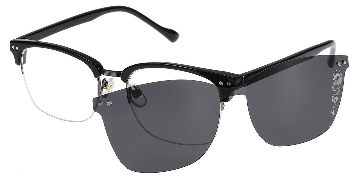 Women's semi-rimless TR & Metal eyeglasses | Firmoo.com