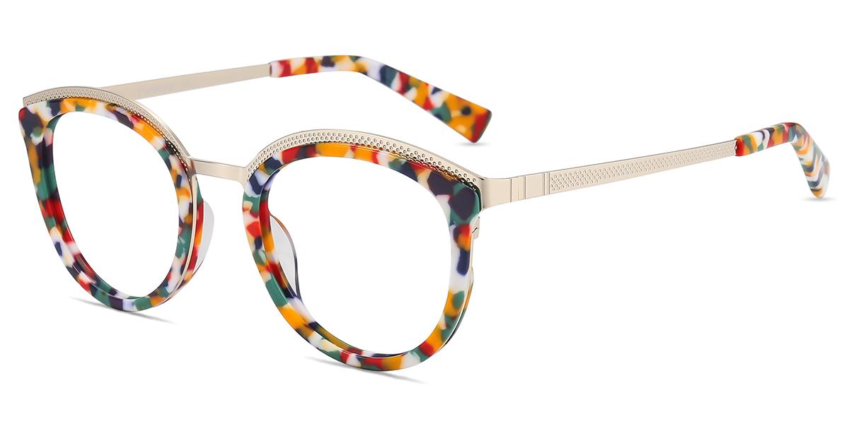 Women's full frame Acetate & Metal eyeglasses | Firmoo.com