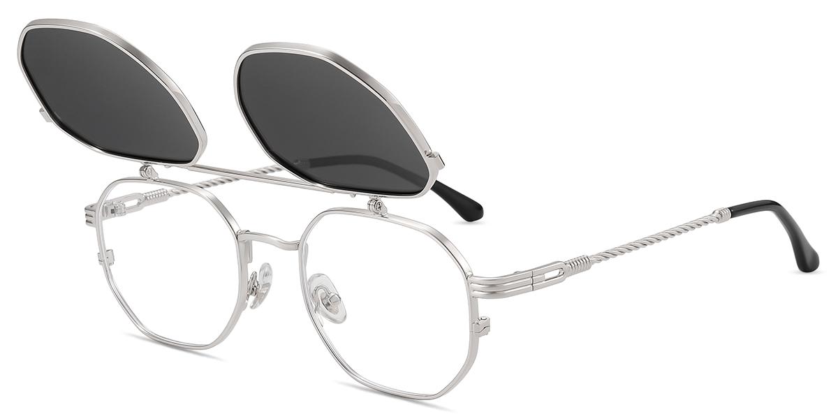Unisex full frame Metal eyeglasses | Firmoo.com